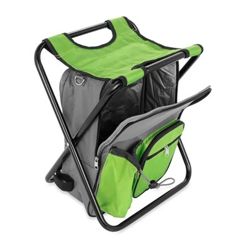 Camp Stool Backpack Cooler -Gr